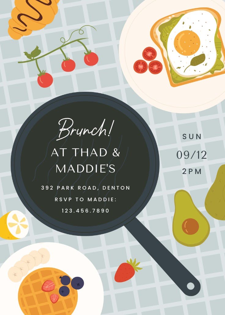 Ready for brunch - brunch & lunch invitation